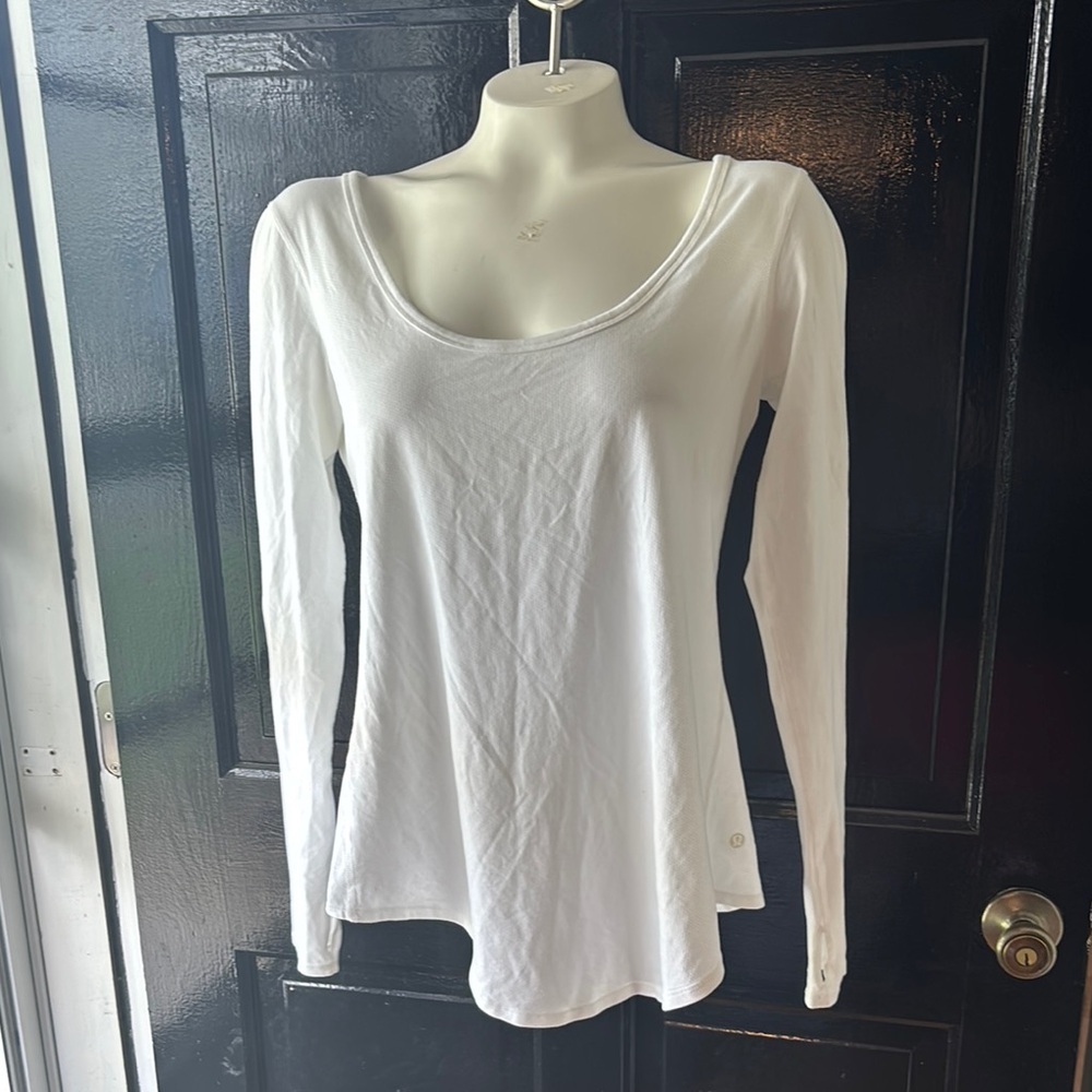 Lululemon Women's White Long Sleeve Top